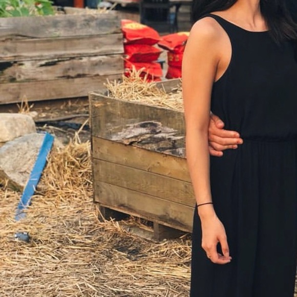 ASOS Black Maxi Dress with Bow tie in back - Picture 2 of 5